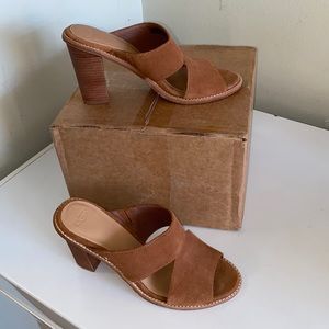 THE UGG CELIA CHESTNUT HEELS SANDALS